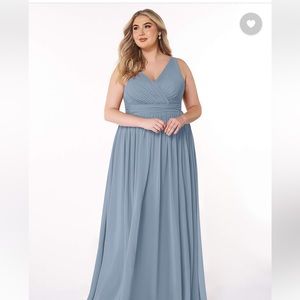 Azazie Kora Bridesmaid Dress in Dusty Blue